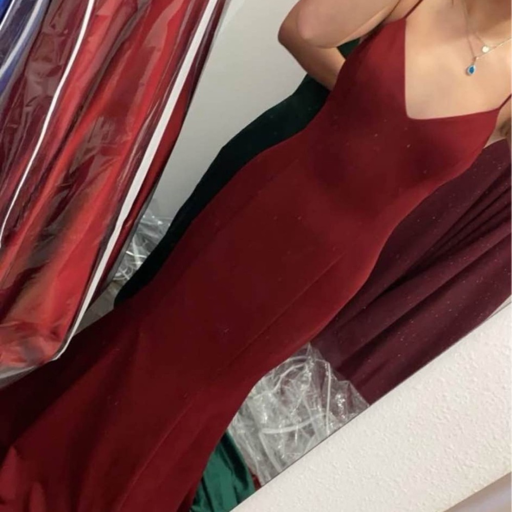 Elegant Burgundy Gown